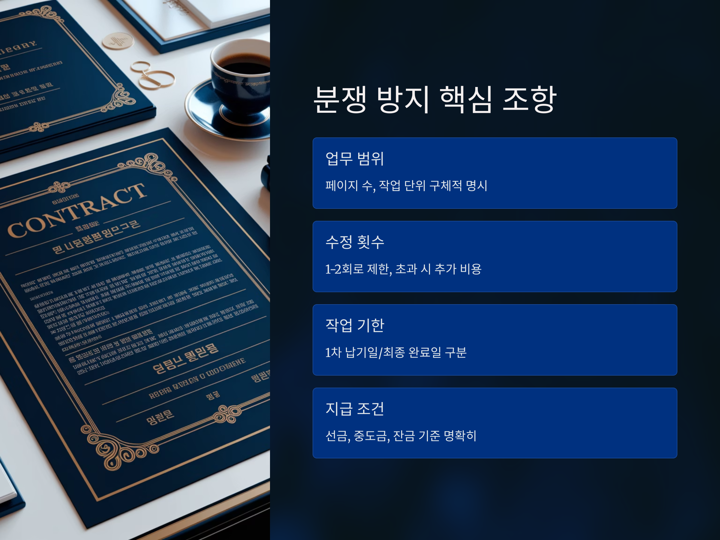 분쟁없이 일하는 프리랜서 계약서 작성법