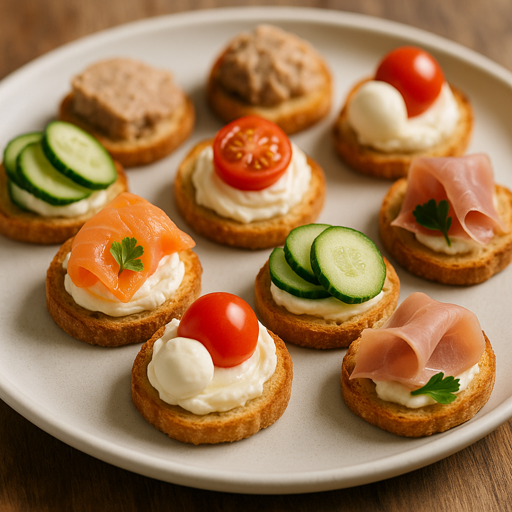 2. 카나페 – 한입에 즐기는 고급 안주