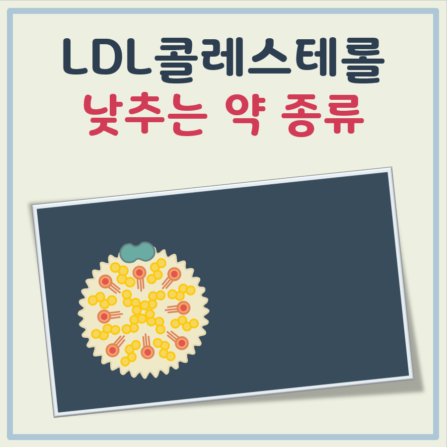 LDL콜레스테롤 낮추는 약 종류