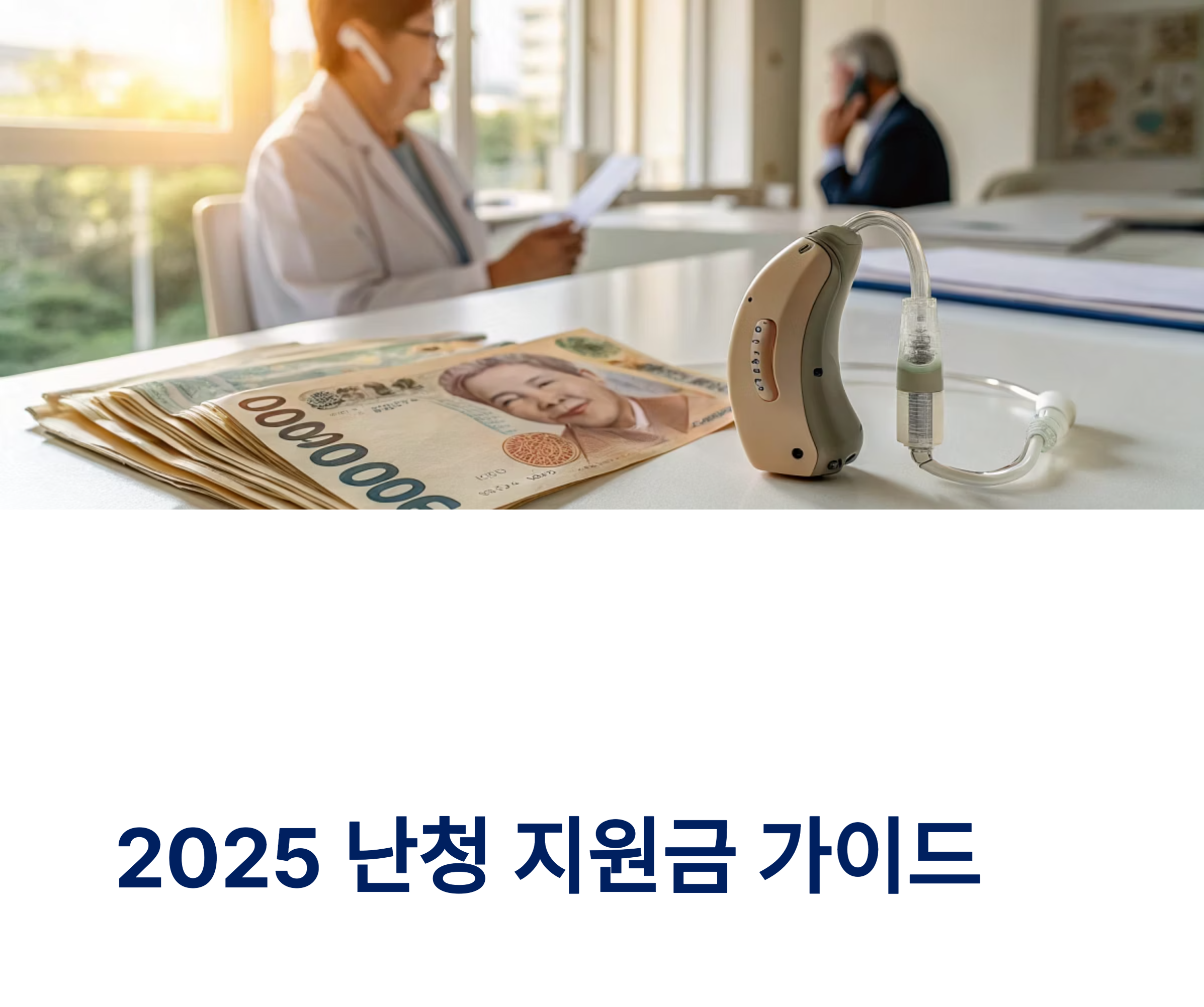 난청 지원금(보청기 지원금) 관련 사진
