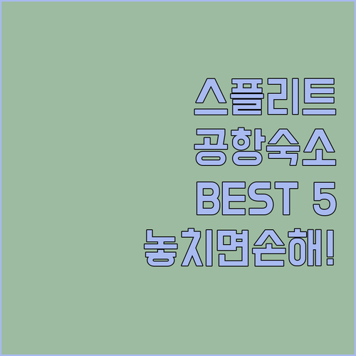 크로아티아 스플리트 공항 근처 숙소 ..