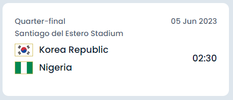 FIFA U-20 월드컵 아르헨티나 2023 새벽대결.대한민국vs나이지리아