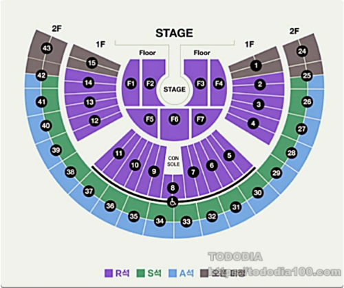 KSPO DOME-좌석배치도-티켓