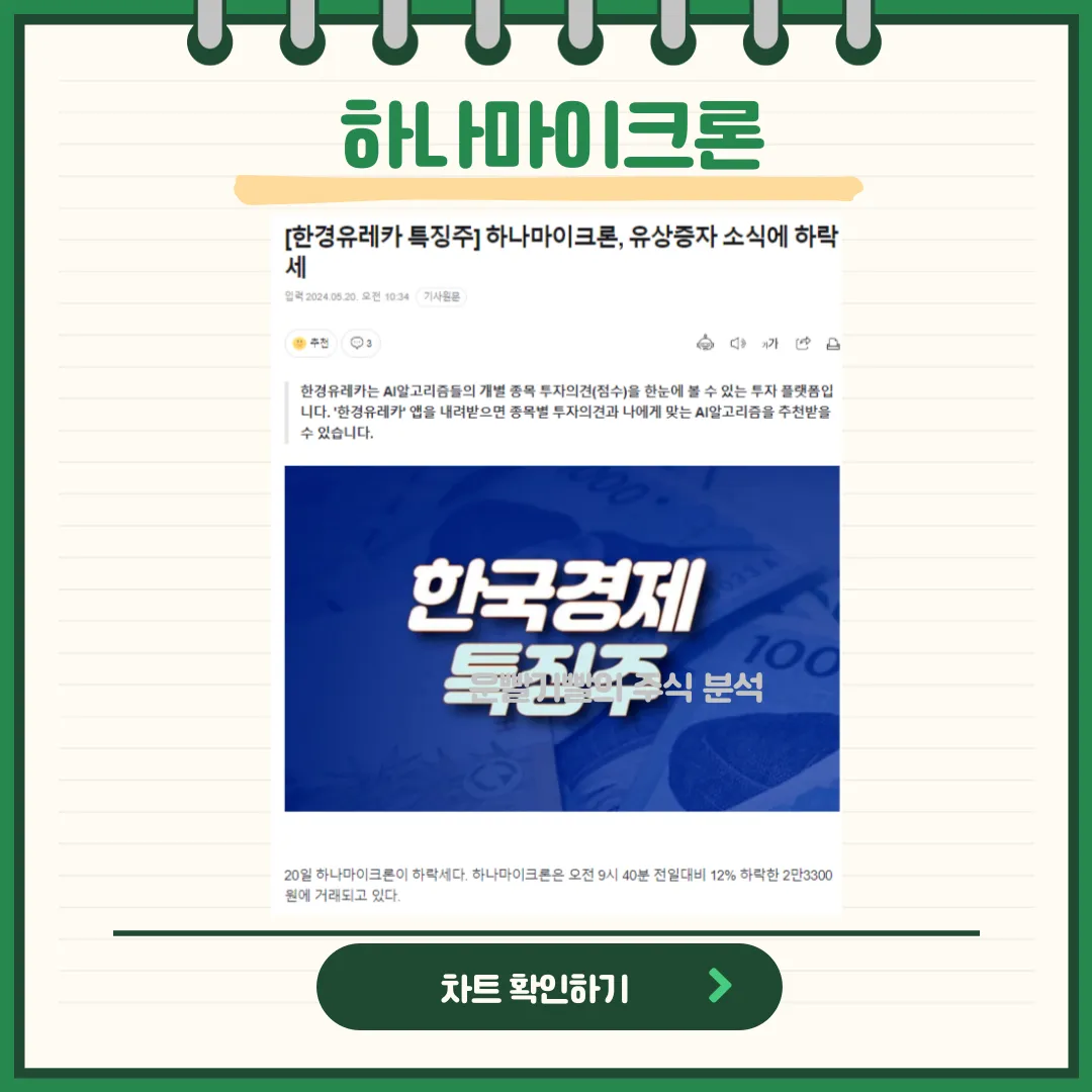 하나마이크론 뉴스