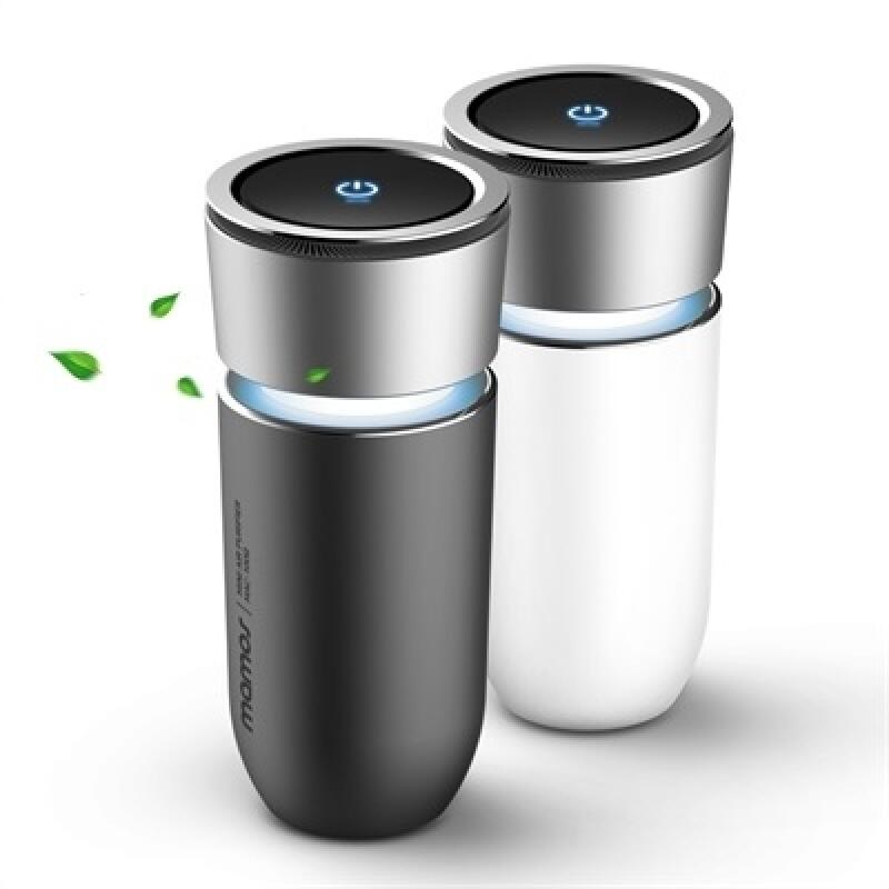 차량용 공기청정기 사용 전후 PM2.5 수치 비교 이미지