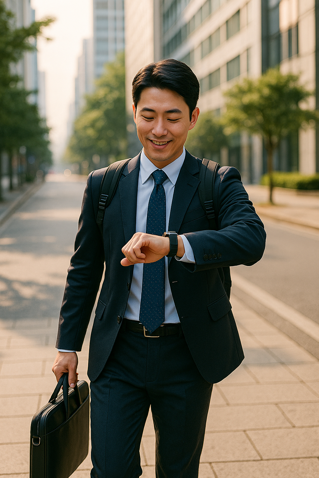 성공적인 루틴을 지키고 있는 직장인의 모습