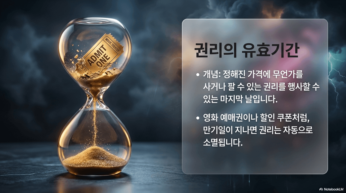 옵션만기일 권리 유효기간