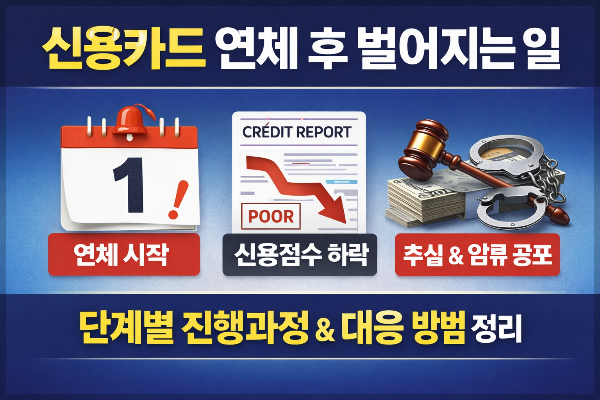 신용카드 연체 후 벌어지는 일