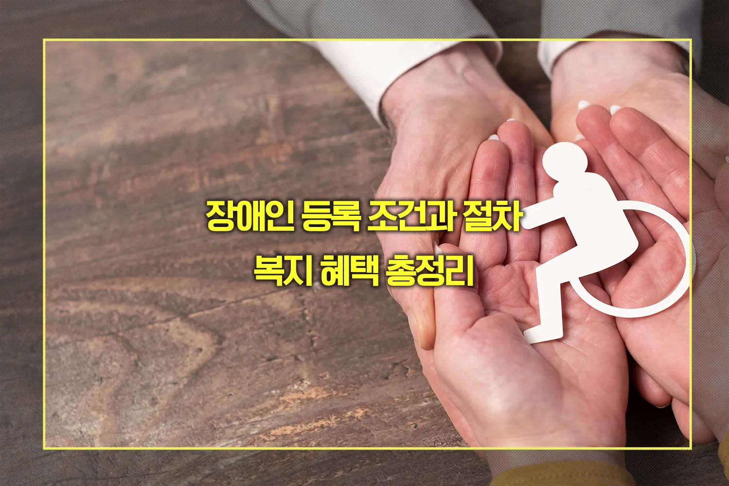 장애인 등록 절차, 복지 혜택