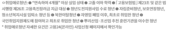 일자리채움청년지원금