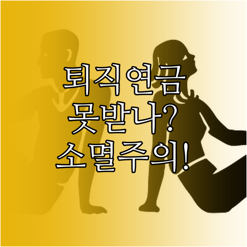 퇴직연금 재산 분할 청구권 소멸 시효..