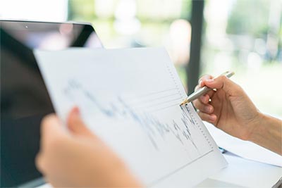 상승하는 그래프