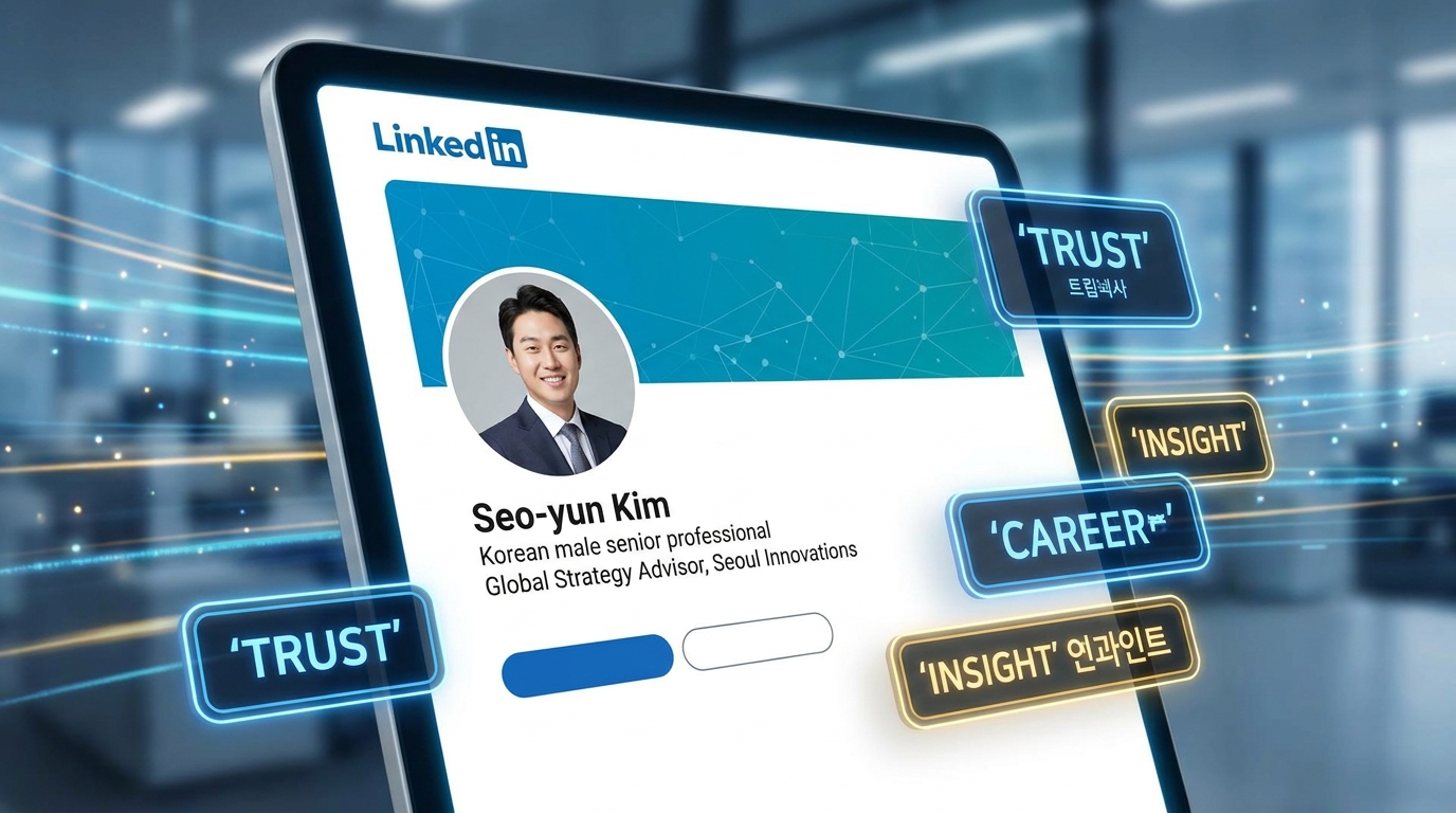 시니어 재취업을 위한 링크드인 프로필 최적화 및 온라인 포트폴리오 구축 예시