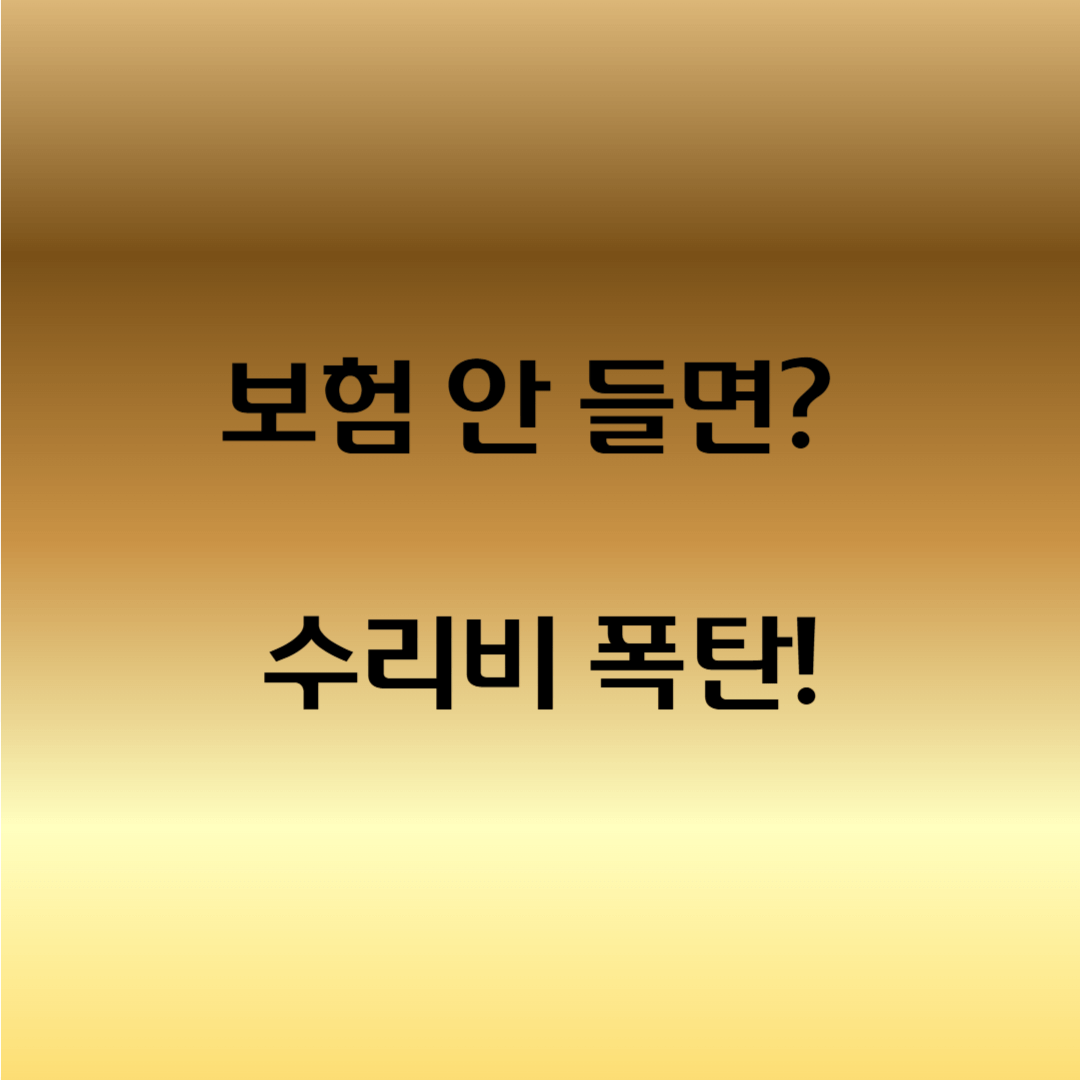 렌터카 보험 필수인가