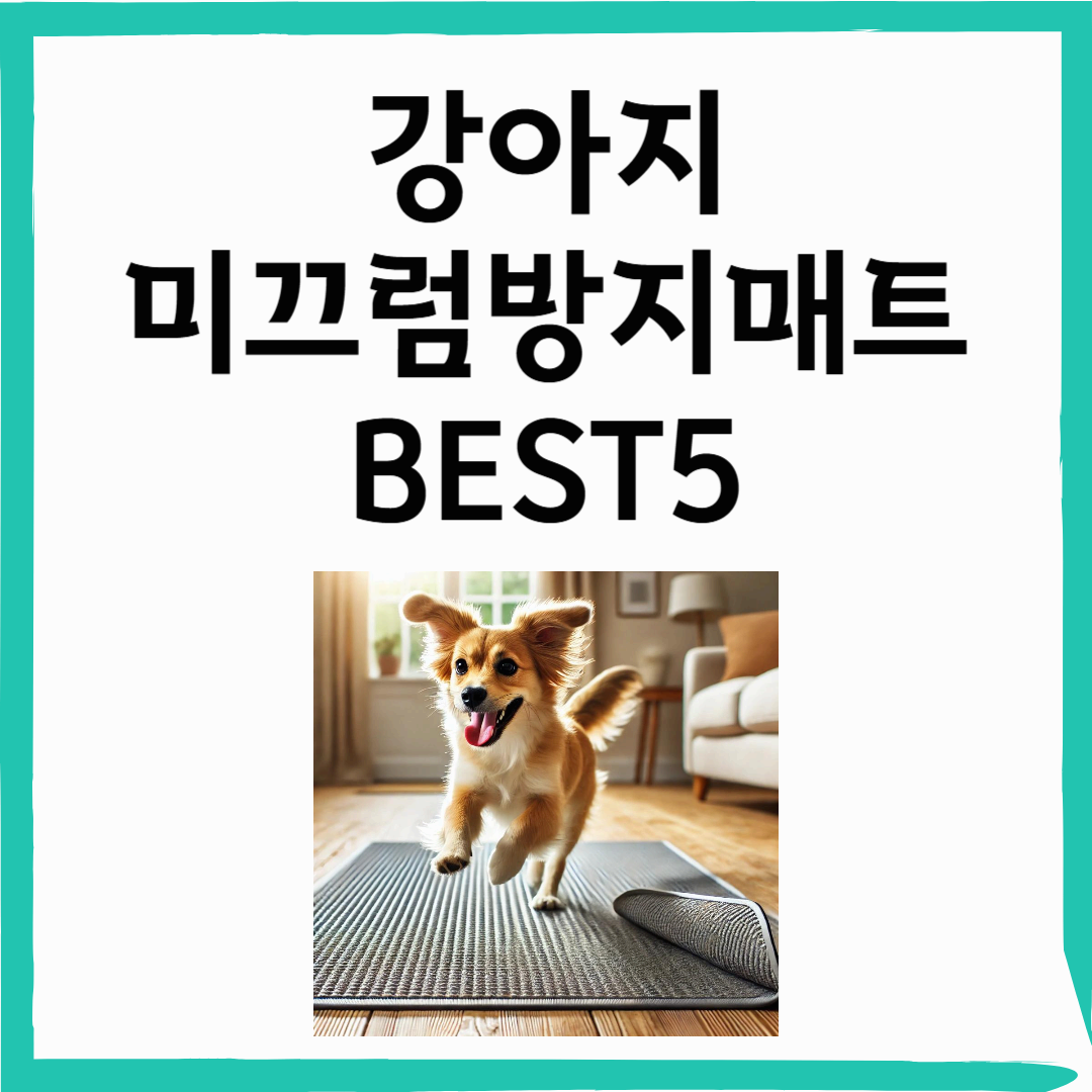 강아지 미끄럼방지 매트 왜 필요한가?