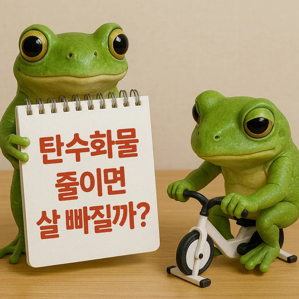 청개구리, 다이어트 문구와 운동 모습