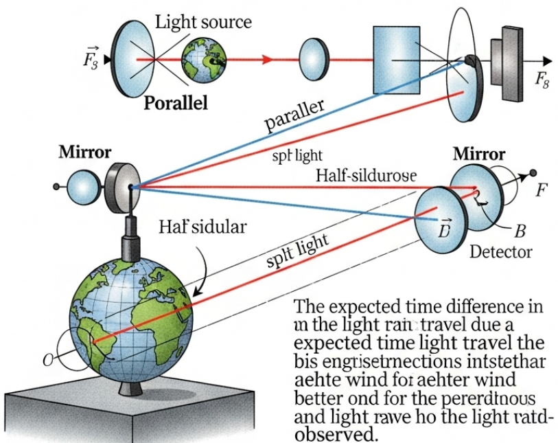 마이켈슨-몰리실험 개념도