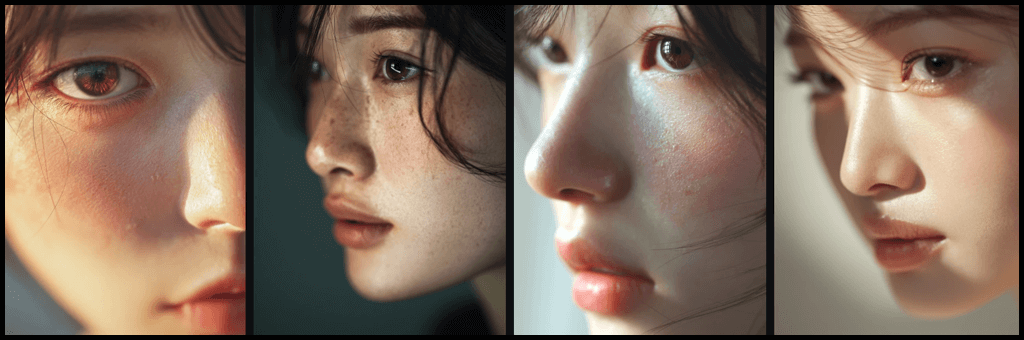 렌즈 정보 없이 생성된 실사 스타일 초상화_Midjourney