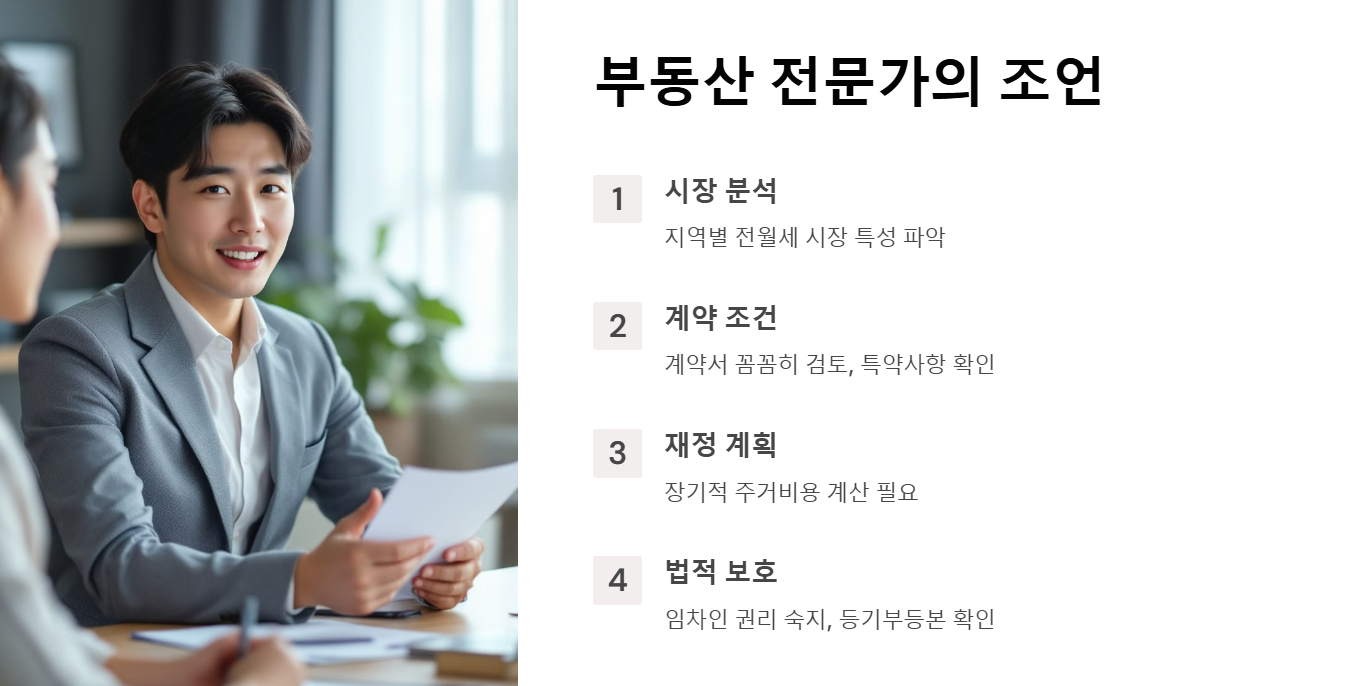 부동산 전문가의 조언