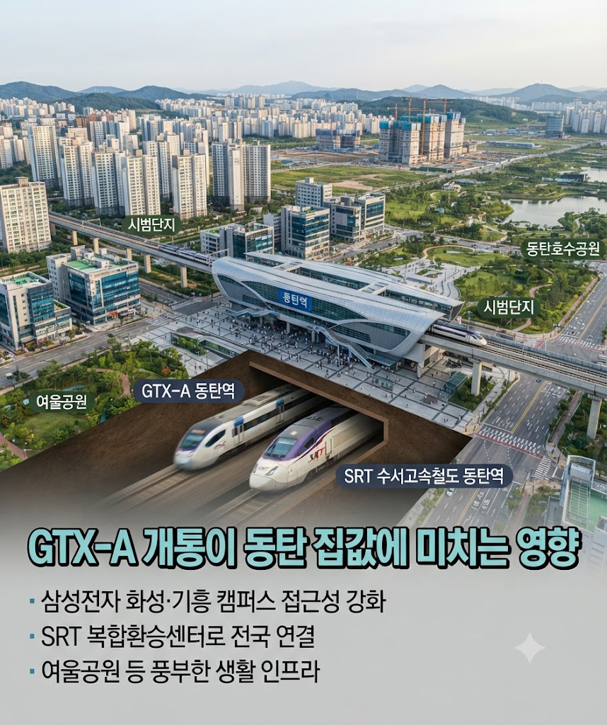 GTX-A 개통이 동탄 집값에 미치는 영향, 교통이 바꾸는 부동산의 미래