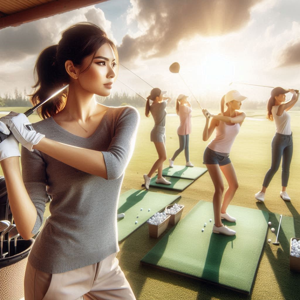 실외골프연습장 배경