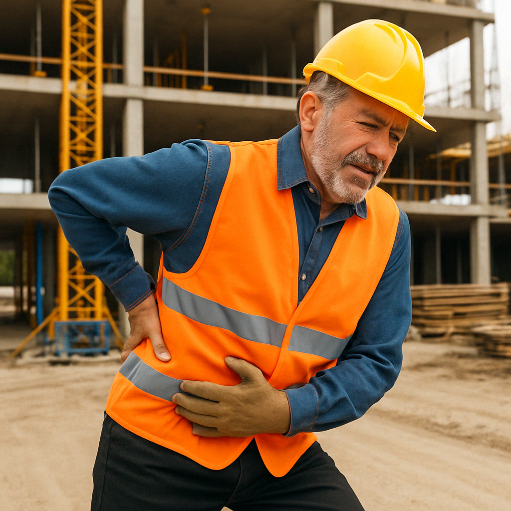 건설 노동자의 허리디스크 전조 증상