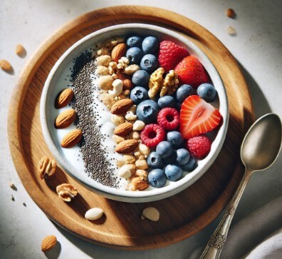 그릭-요거트와-견과류-베리류-사진