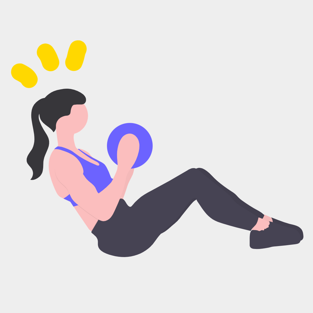 운동으로 땀을 흘리는 여성의 사진