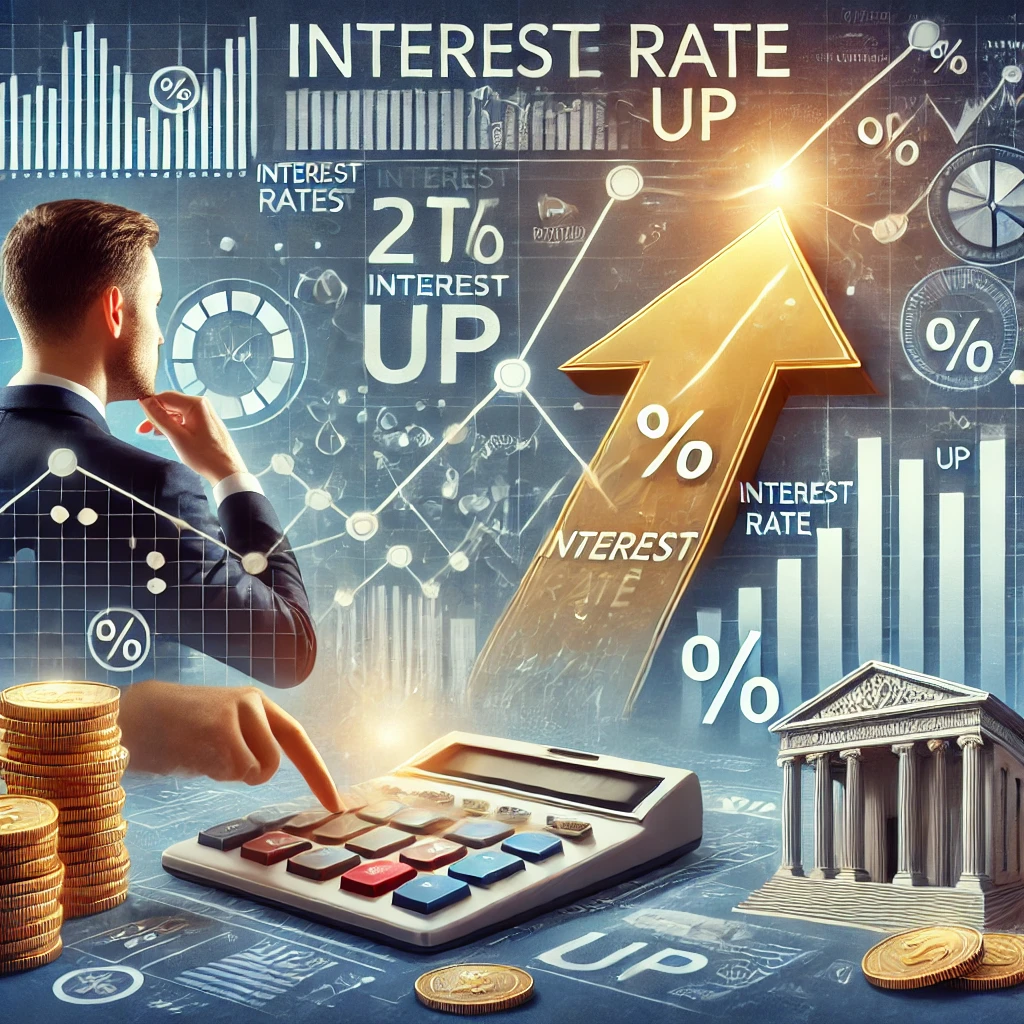 금리상승 금융주의 이미지