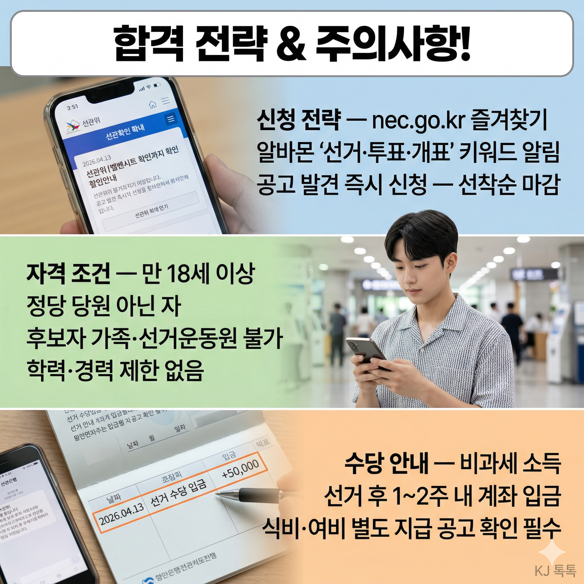 2026 지방선거 알바 완벽 정리 — 6월 3일·투표개표사무원 수당·자격·신청방법