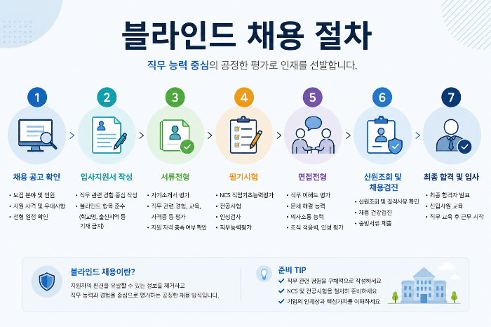 블라인드 채용 절차는 어떻게 될까? 공기업 지원자가 꼭 알아야 할 핵심 정보