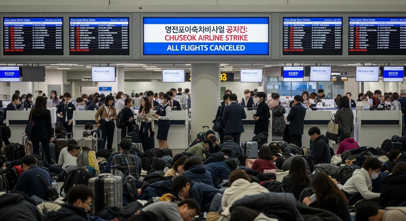 추석 항공 파업
