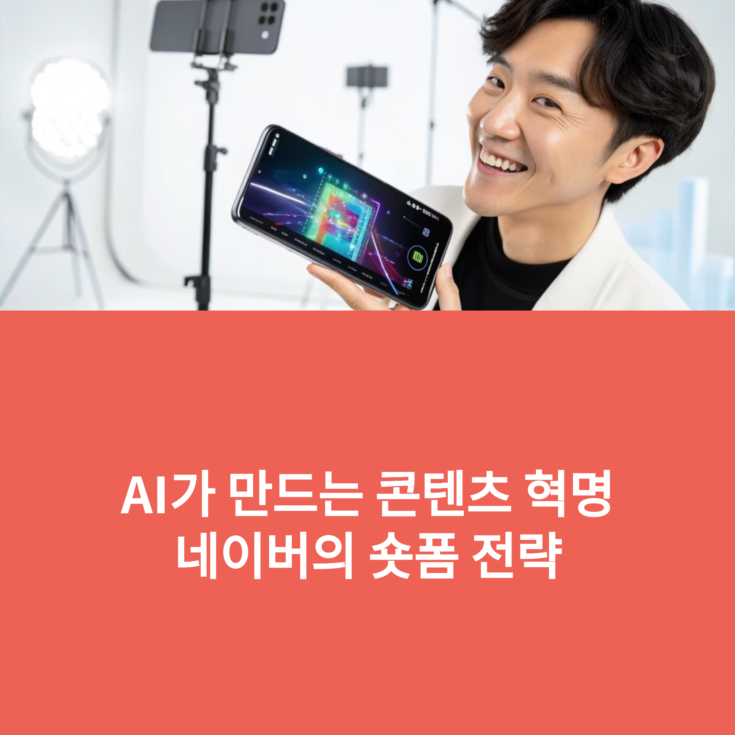 AI가 만든 '숏폼 콘텐츠', 네이버의 새로운 전략 해부(+네이버 숏폼 전략, Shortents, Clip 서비스, on-service AI) 썸네일 이미지