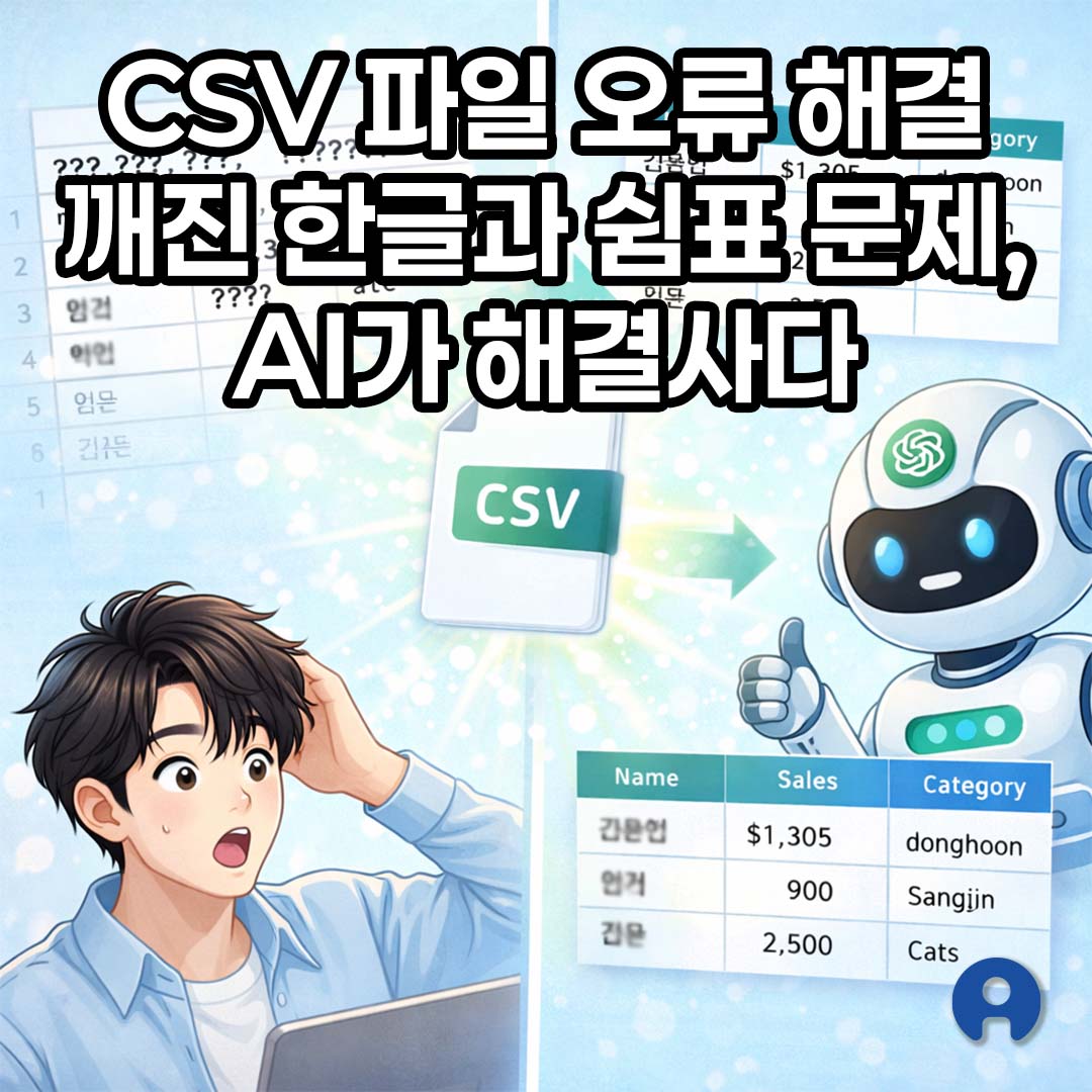 CSV 파일 오류 해결