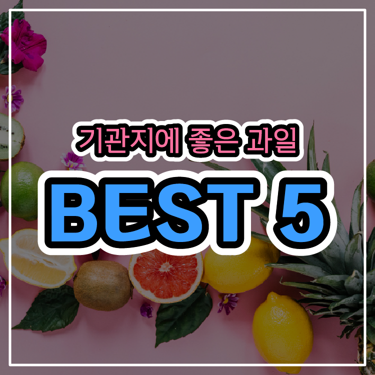기관지에 좋은 과일 BEST 5