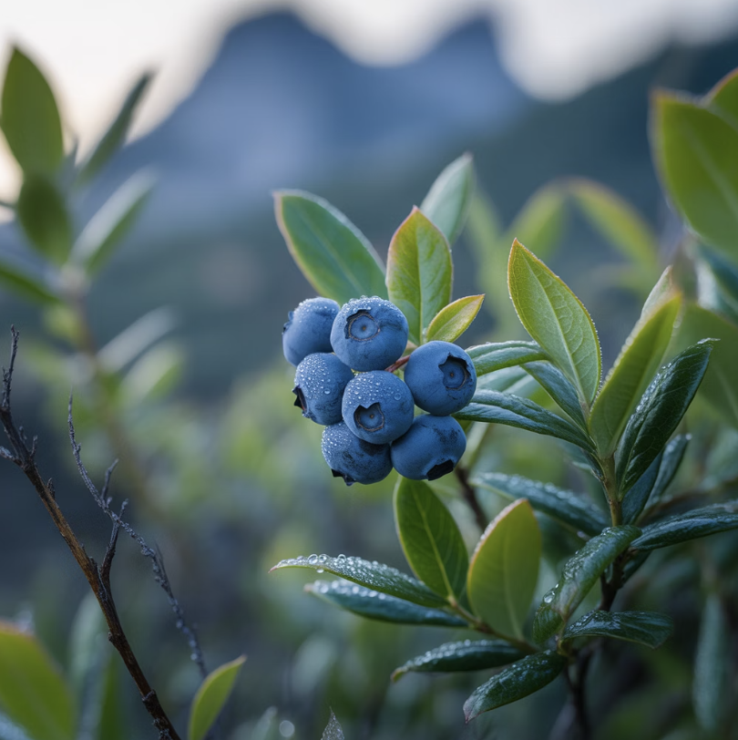 백두산의 보랏빛 보석, 들쭉나무