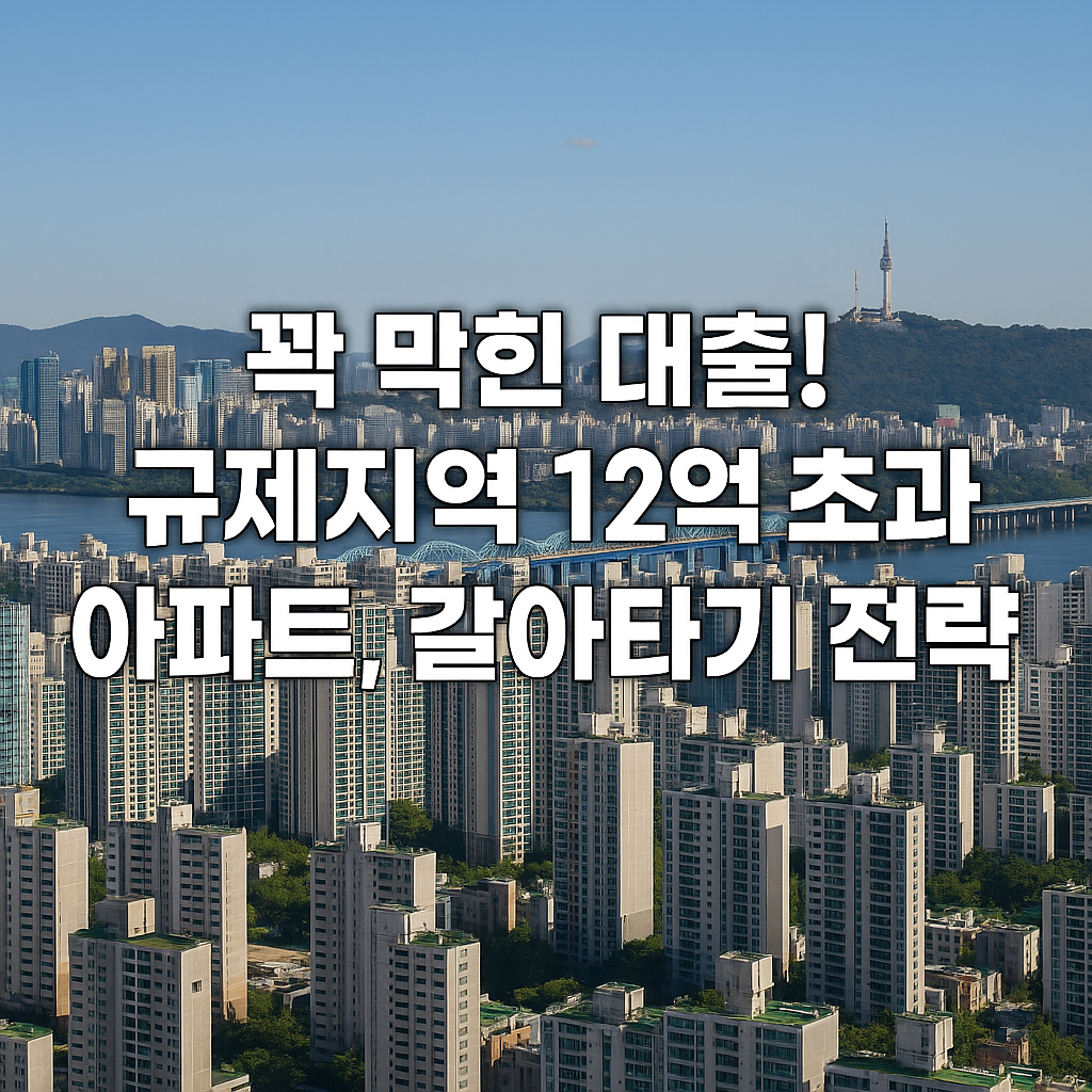 규제지역 12억초과 아파트 갈아타기 전략 및 대응 방안 총정리
