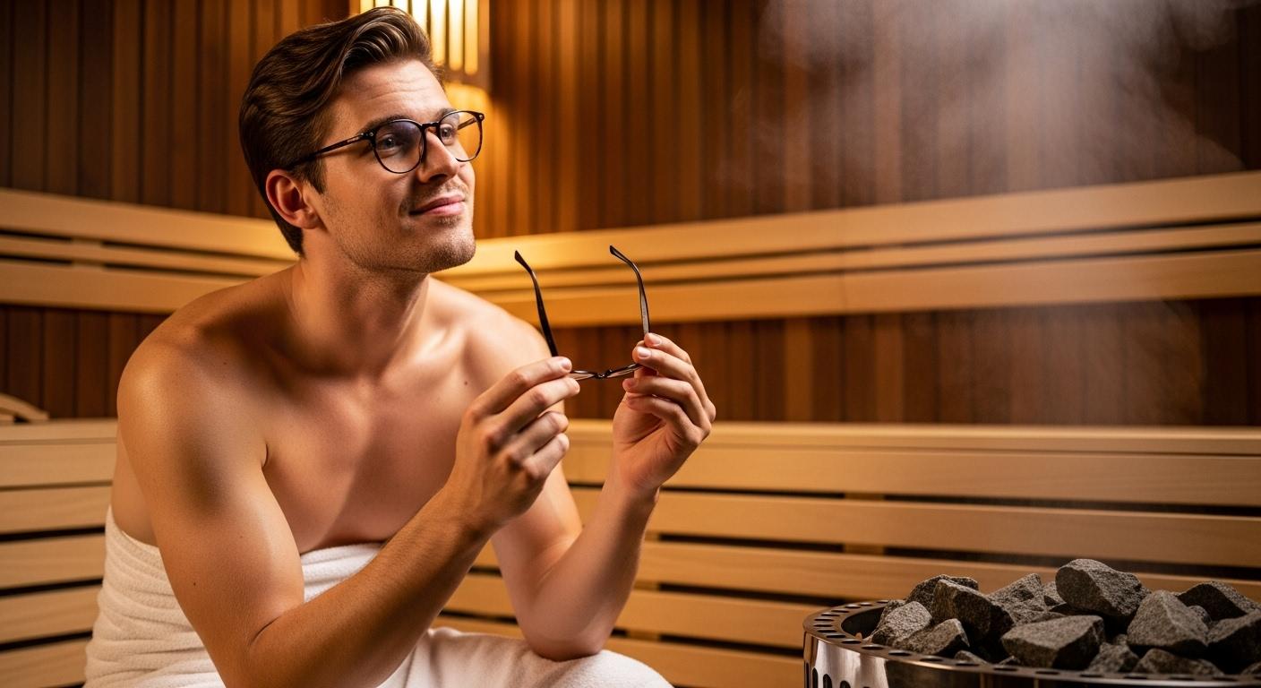 찜질방 렌즈 안경