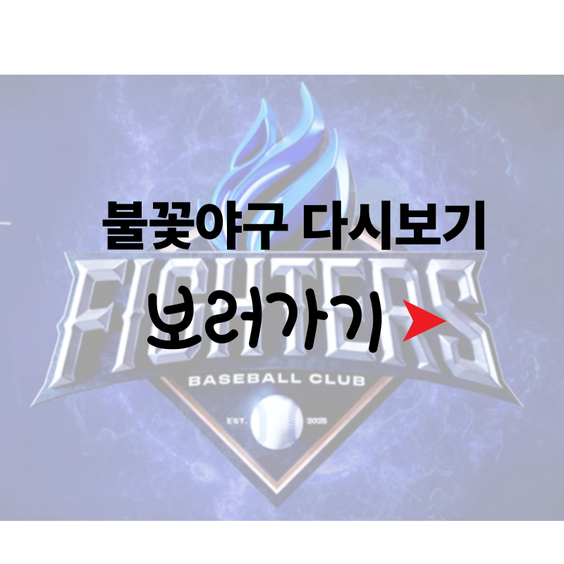 불꽃야구 다시보기 바로가기