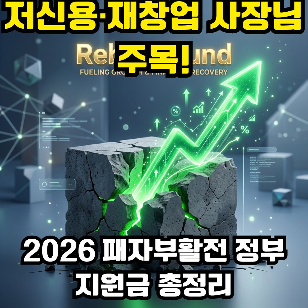 2026 소상공인 정책자금 신용취약 소상공인자금 및 재도전 특별자금 지원 안내
