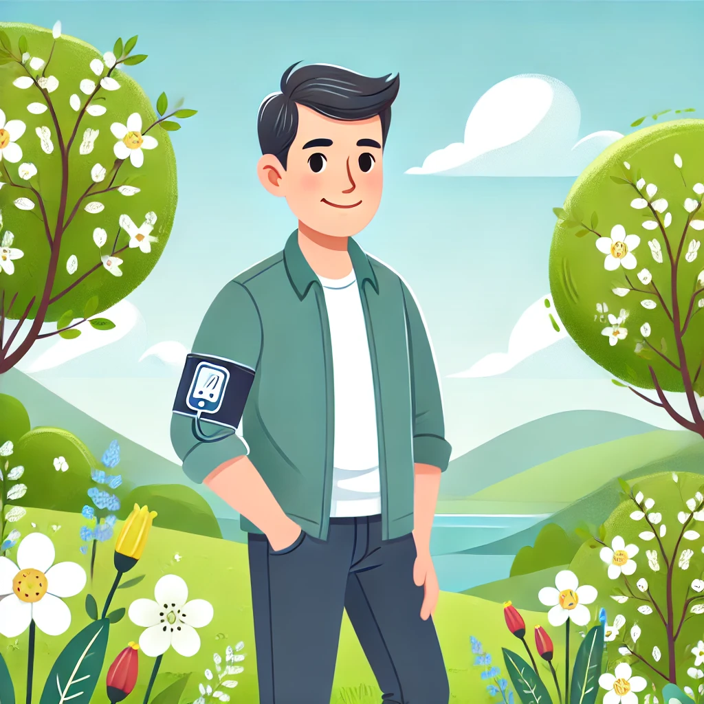 협압체크 중인 남성