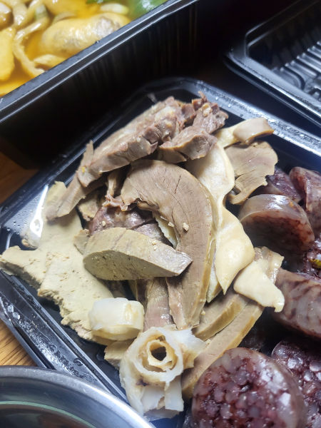 응큼떡볶이 수원화서점 찰순대 내장추가