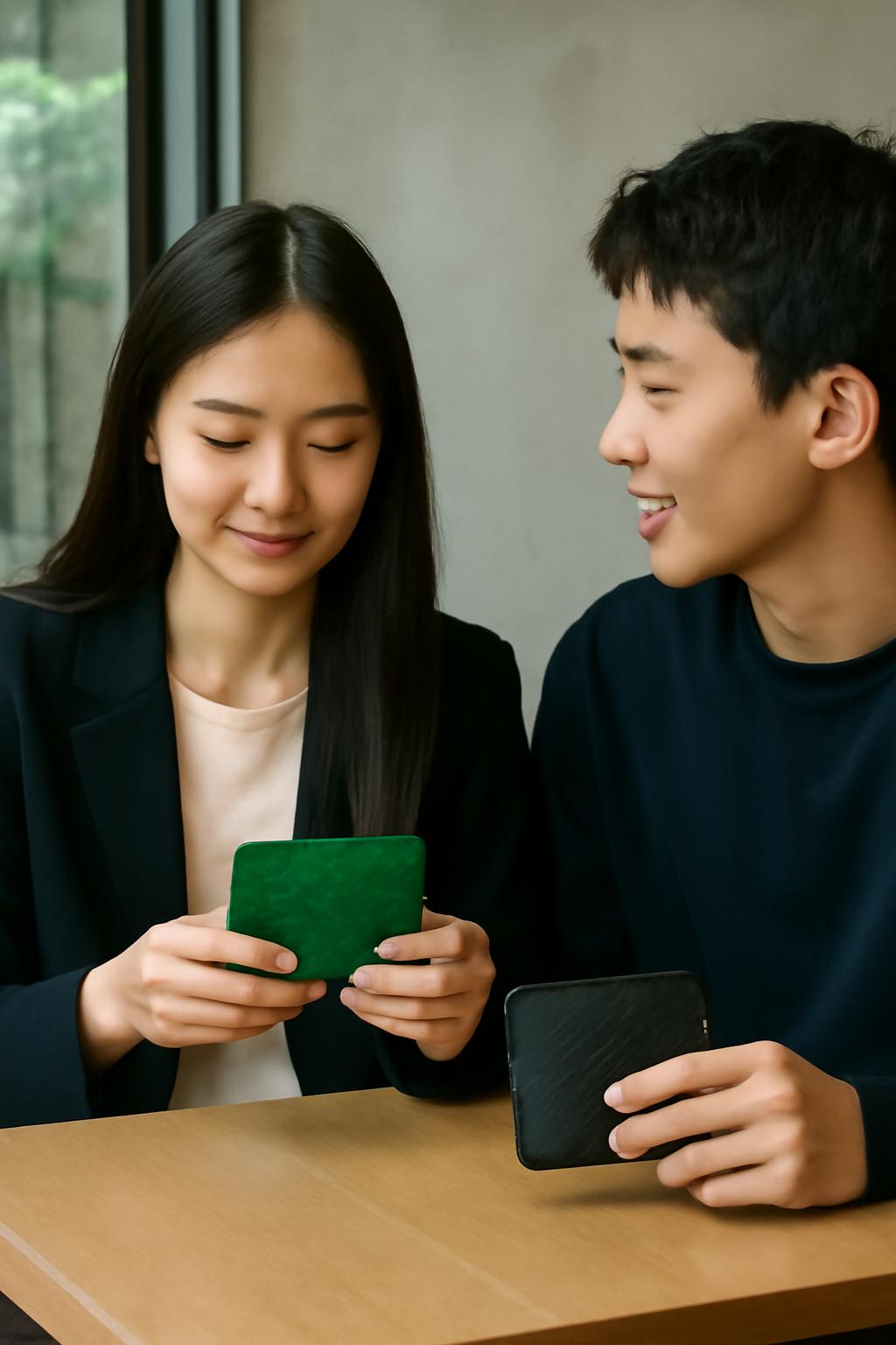 대학생 지갑 보테가