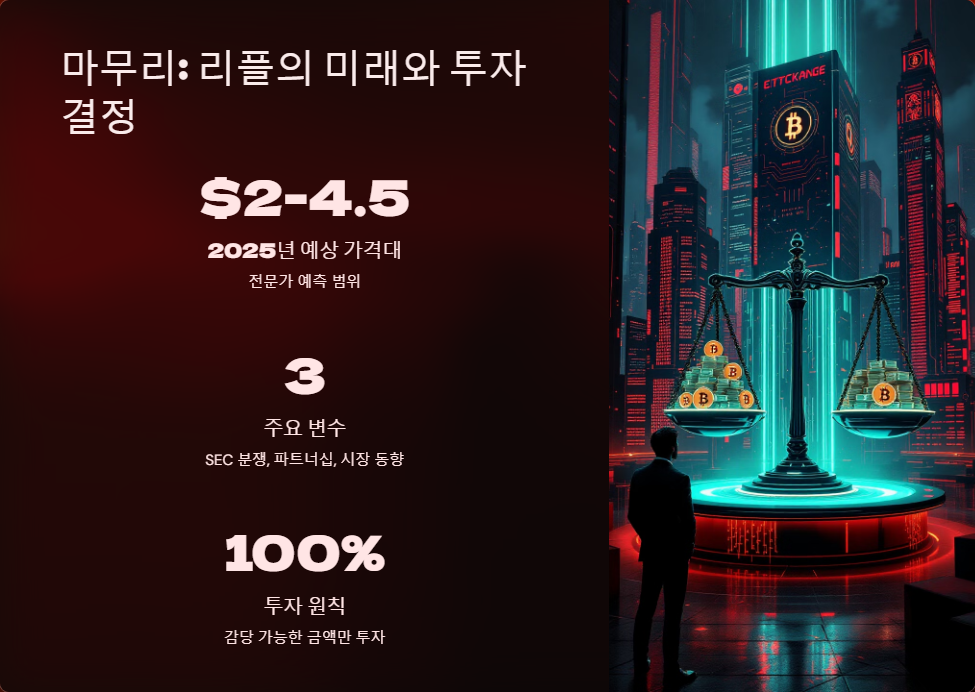 리플 코인 가격 예측과 투자 팁