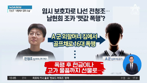 전청조 남현희 조카 폭행 징역 4년