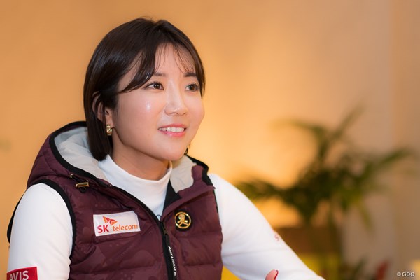 이보미 골프 경기 현장 모습