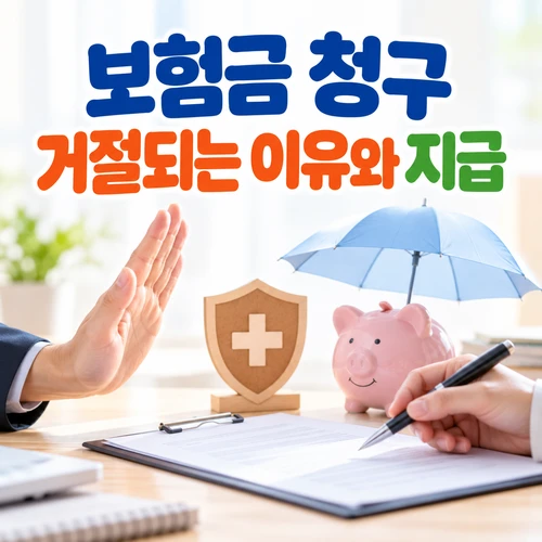보험금 청구 거절되는 이유와 지급