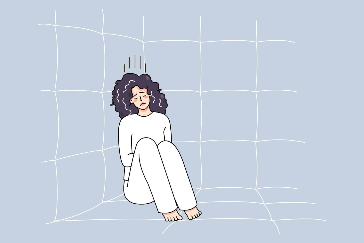 독감-격리중인-여성