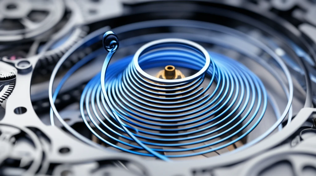 블루 파라크롬 헤어스프링의 물리적 특..