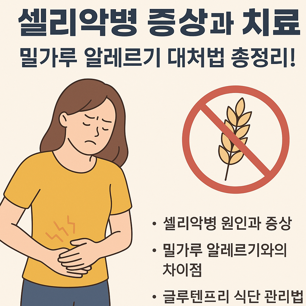 셀리악병 증상과 치료, 밀가루 알레르기 대처법 총정리!